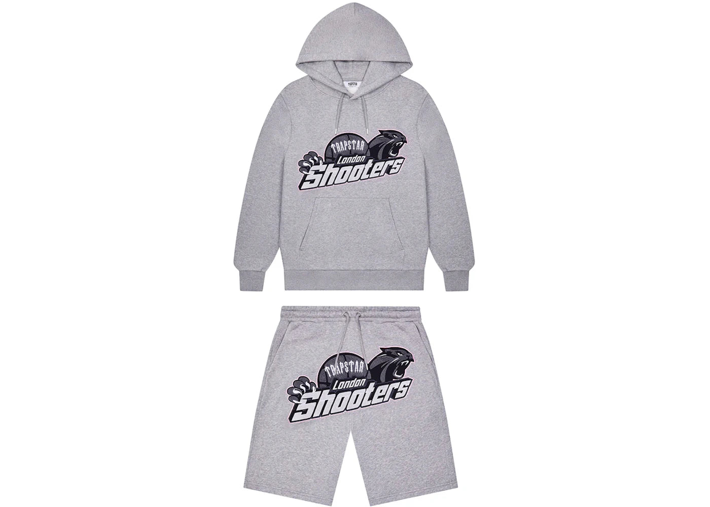 Trapstar Shooters Hoodie Short Set Grey