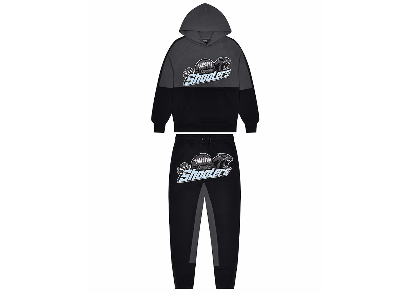 Trapstar Shooters Panel Tracksuit Black/Blue