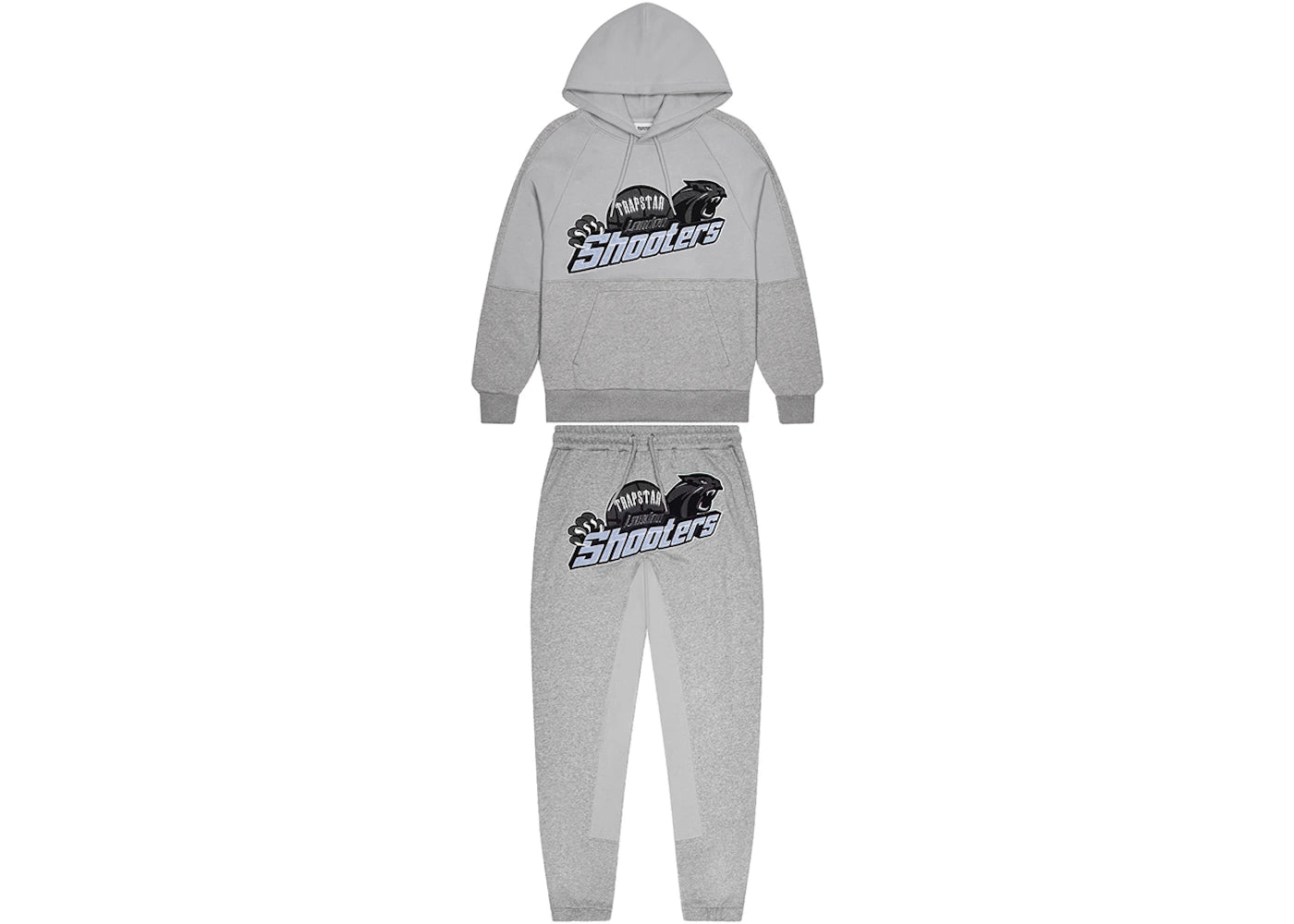 Trapstar Shooters Panel Tracksuit Grey/Blue