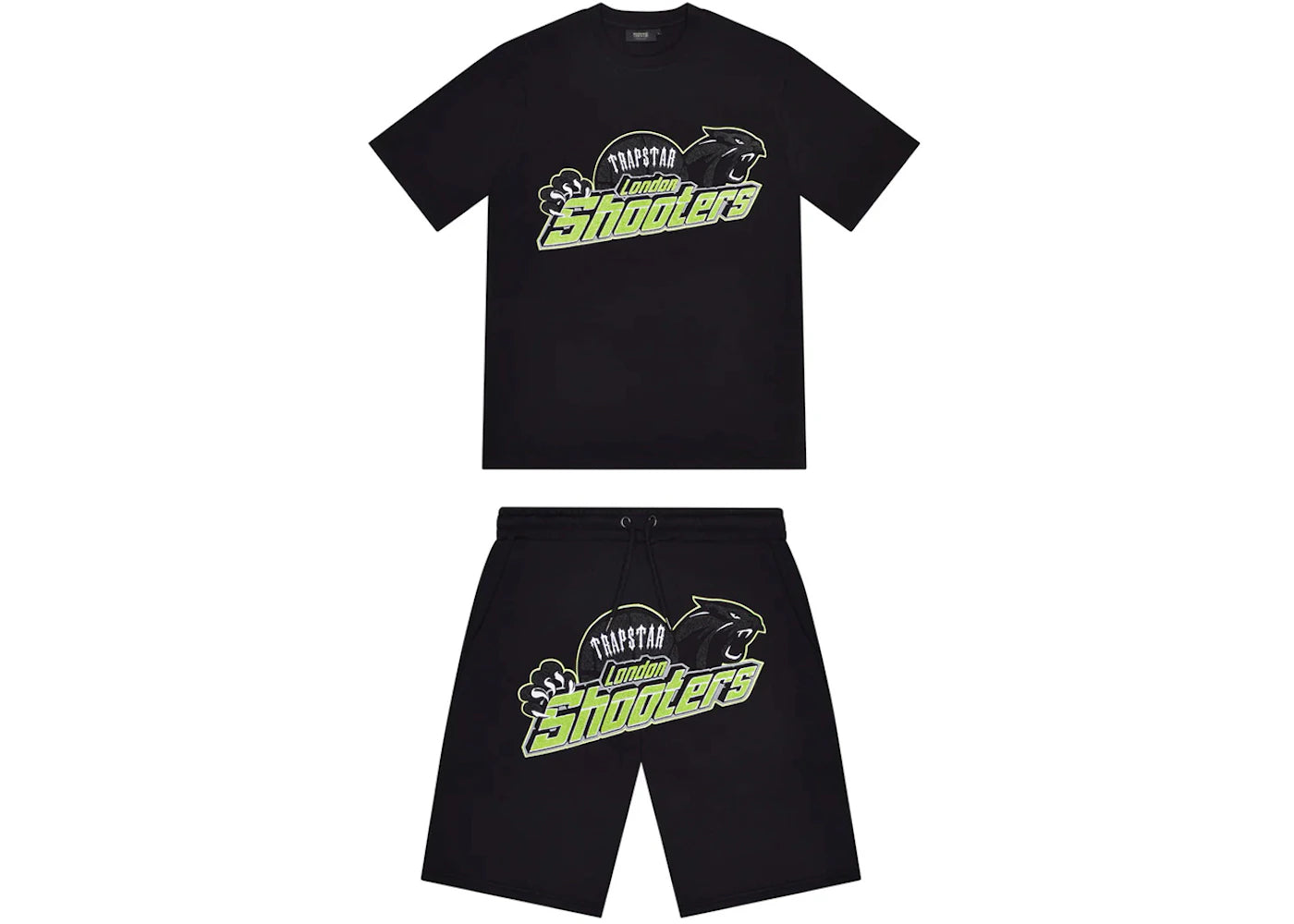 Trapstar Shooters Short Set Black/Slime