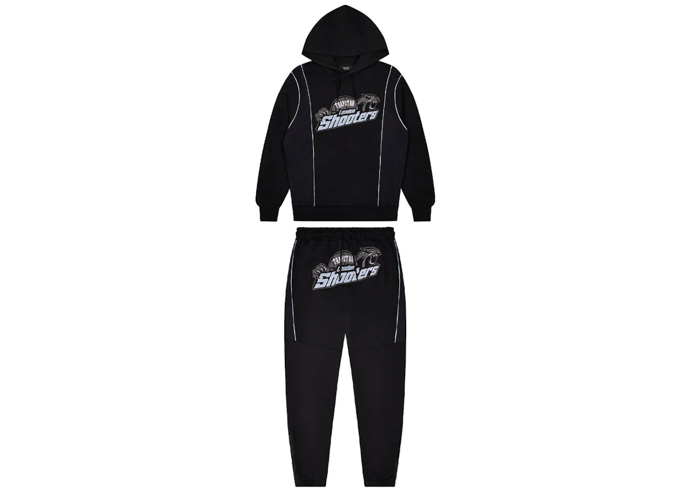 Trapstar Shooters Technical Hoodie Tracksuit Black/Blue