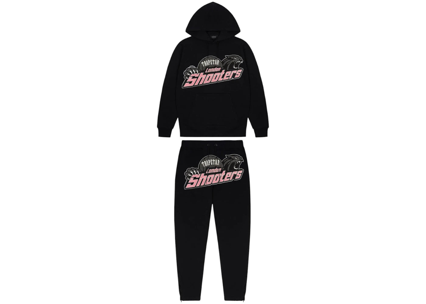 Trapstar Shooters Tracksuit Black/Pink