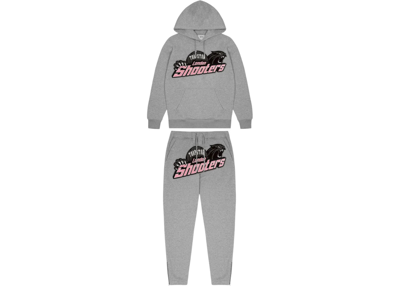 Trapstar Shooters Tracksuit Grey/Pink