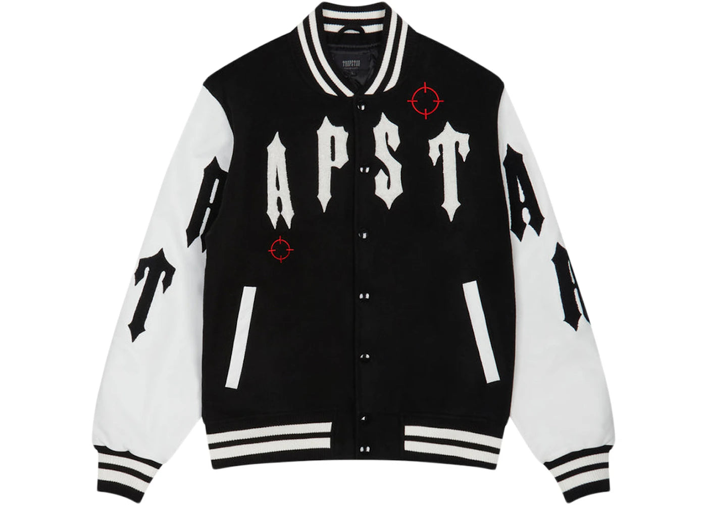 Trapstar Shooters Varsity Jacket Black/White