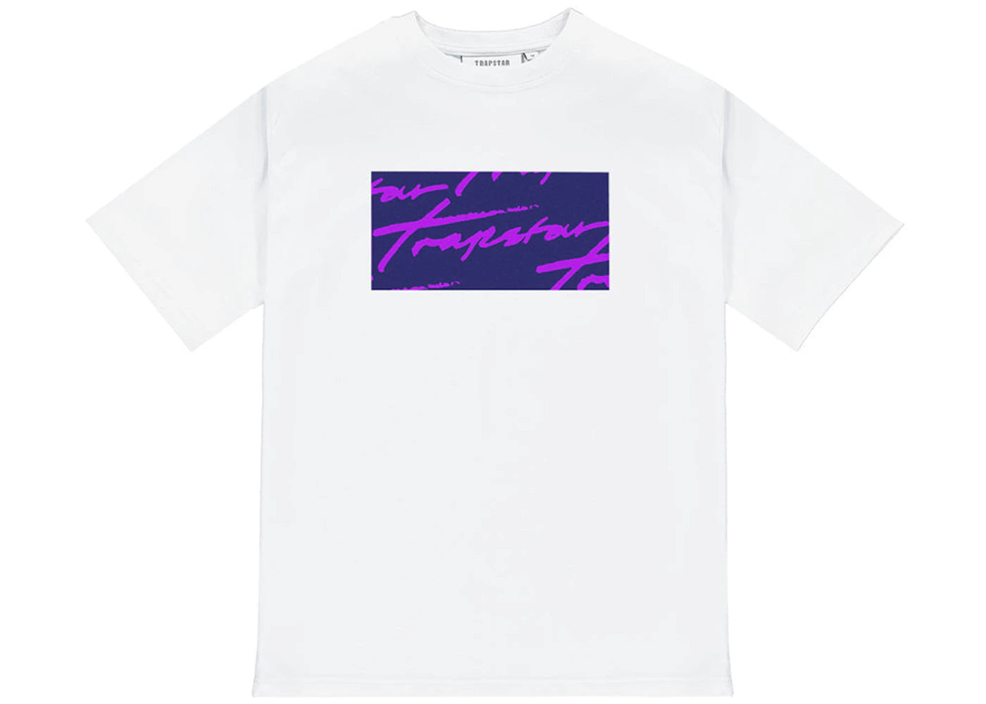 Trapstar Signature Box Logo Tee White/Eclipse