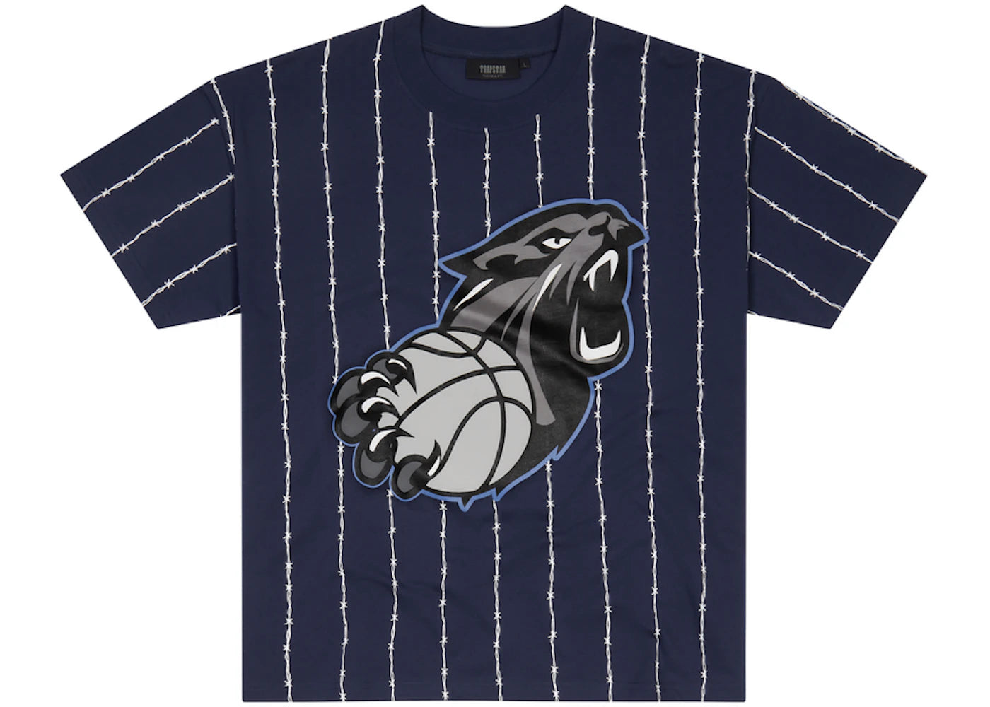 Trapstar Trap League Pinstripe T-shirt Navy