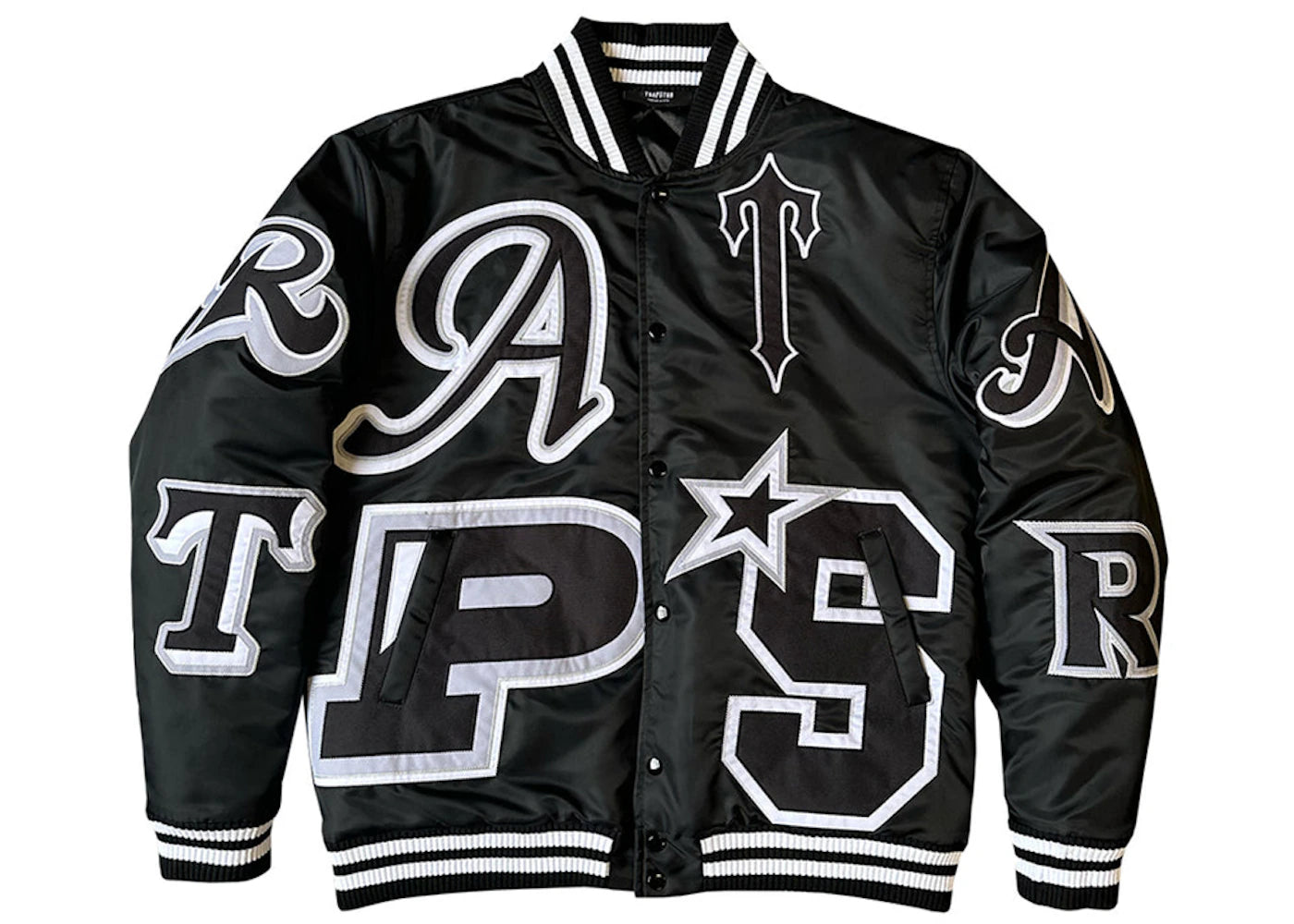 Trapstar Wildcard Varsity Jacket Blackout Edition