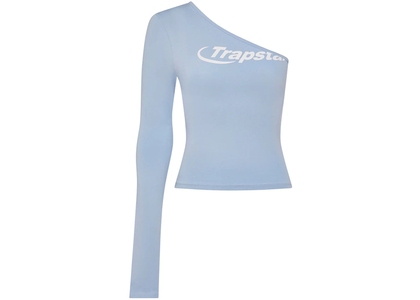 Trapstar Women's Hyperdrive One Shoulder Top Cashmere Blue