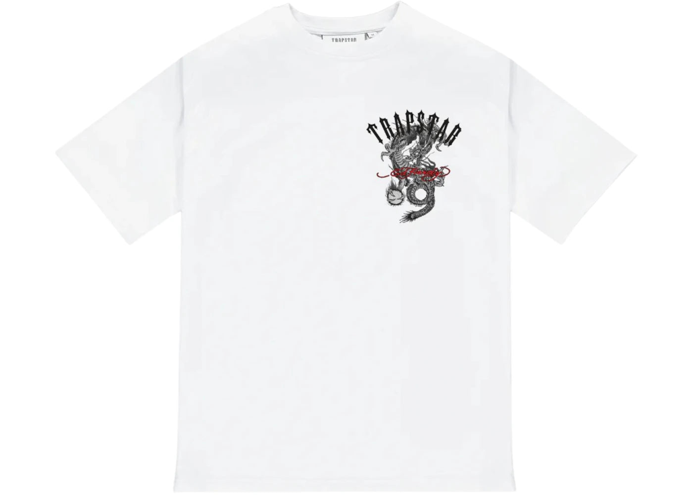 Trapstar x Ed Hardy Arch Tee White