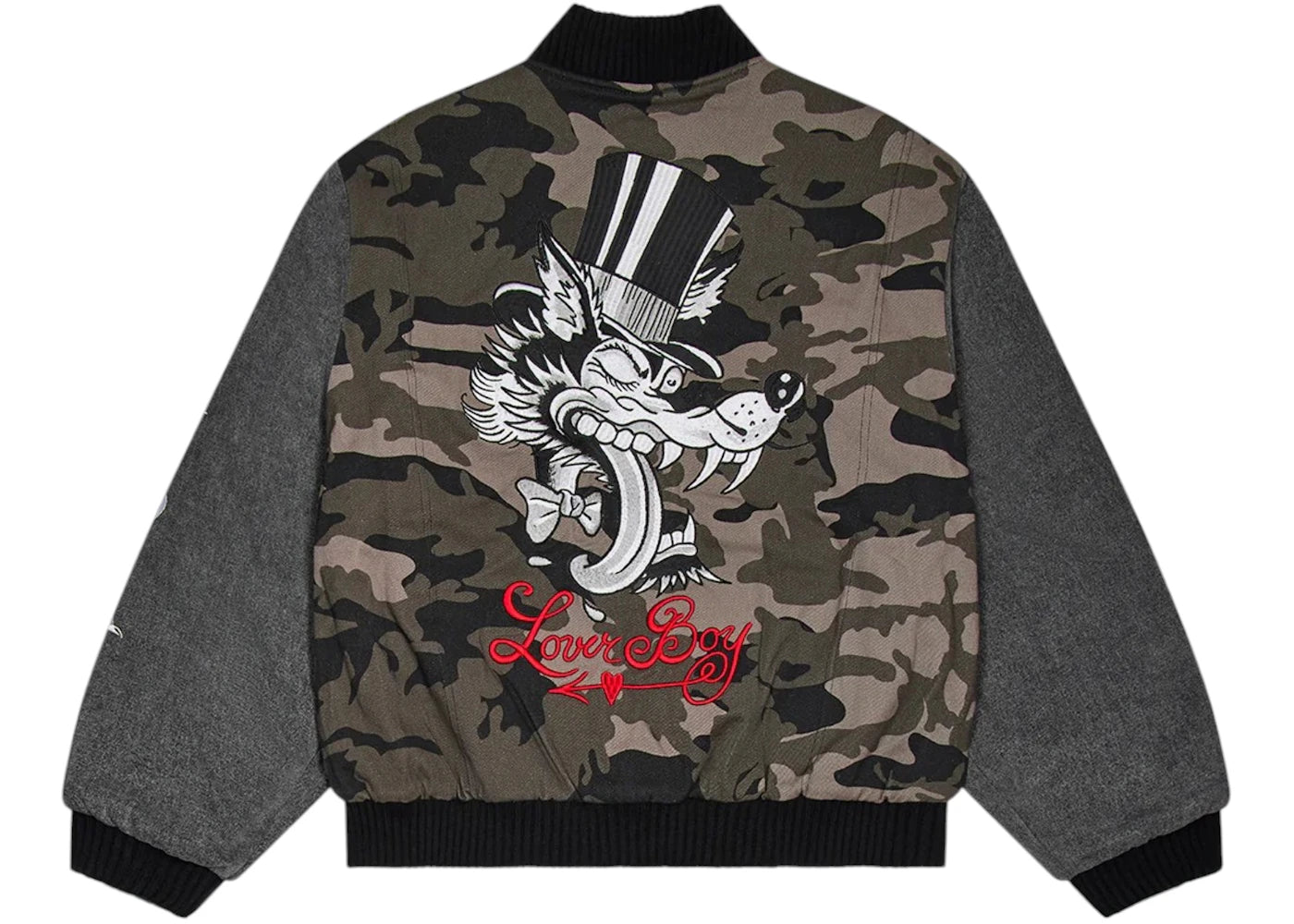 Trapstar x Ed Hardy Lover Boy Ma Jacket Black