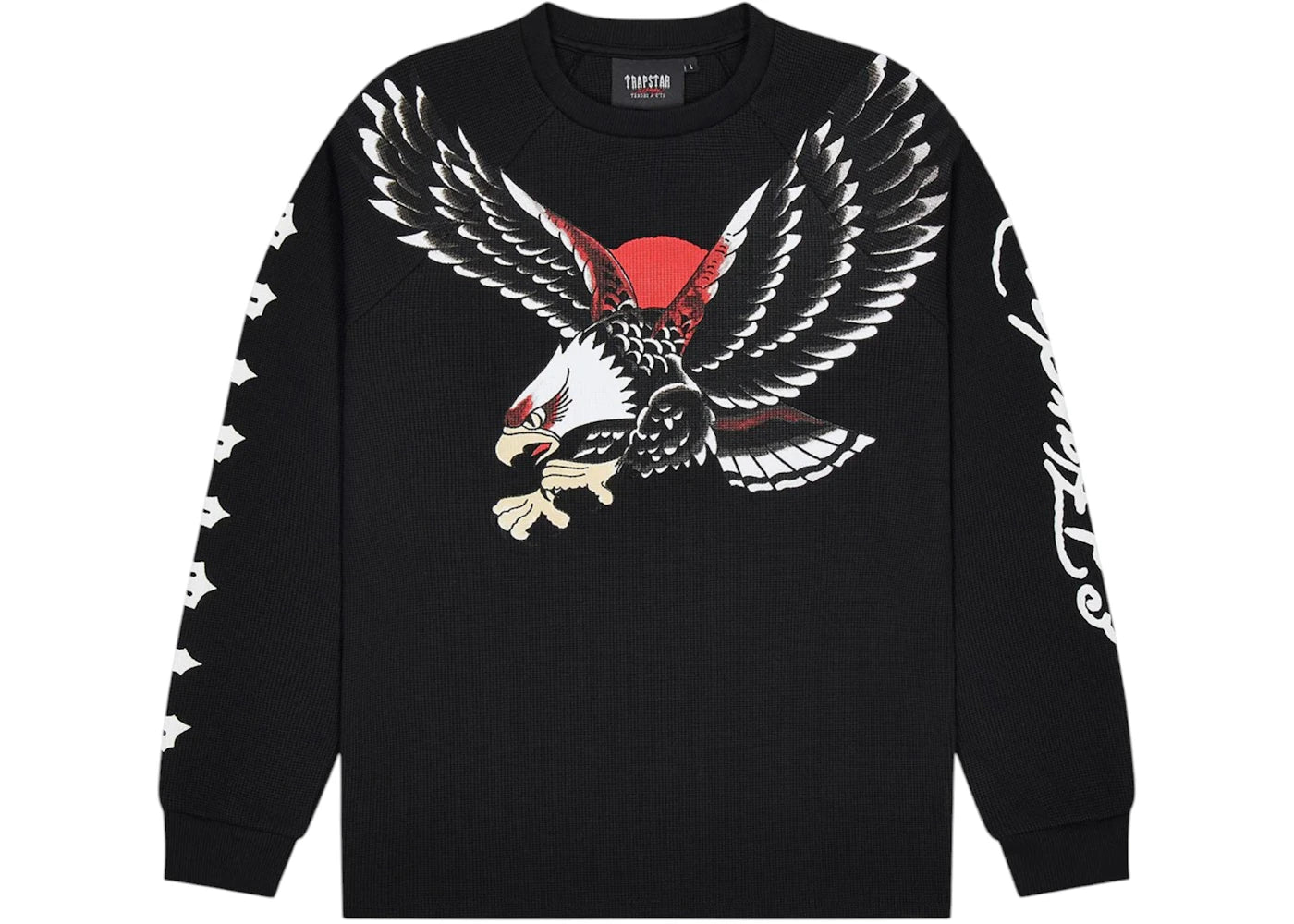 Trapstar x Ed Hardy Waffle L/S Top Black