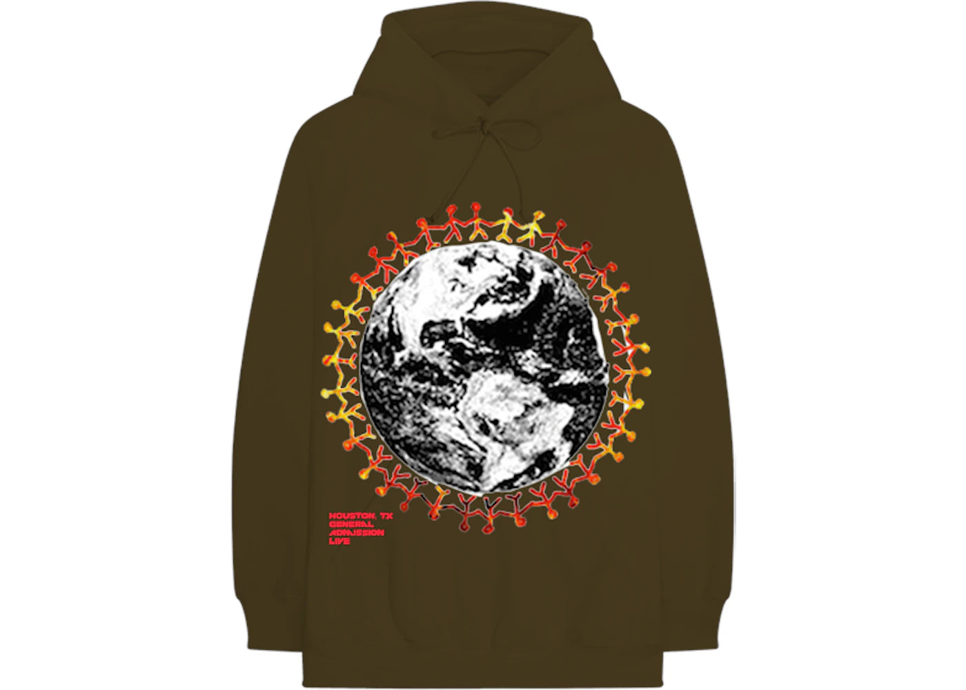 Travis Scott Around The World Hoodie Brown