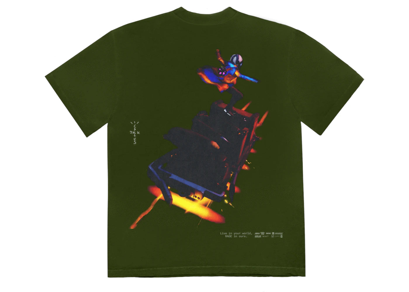 Travis Scott Astro Cyclone T-shirt Washed Olive