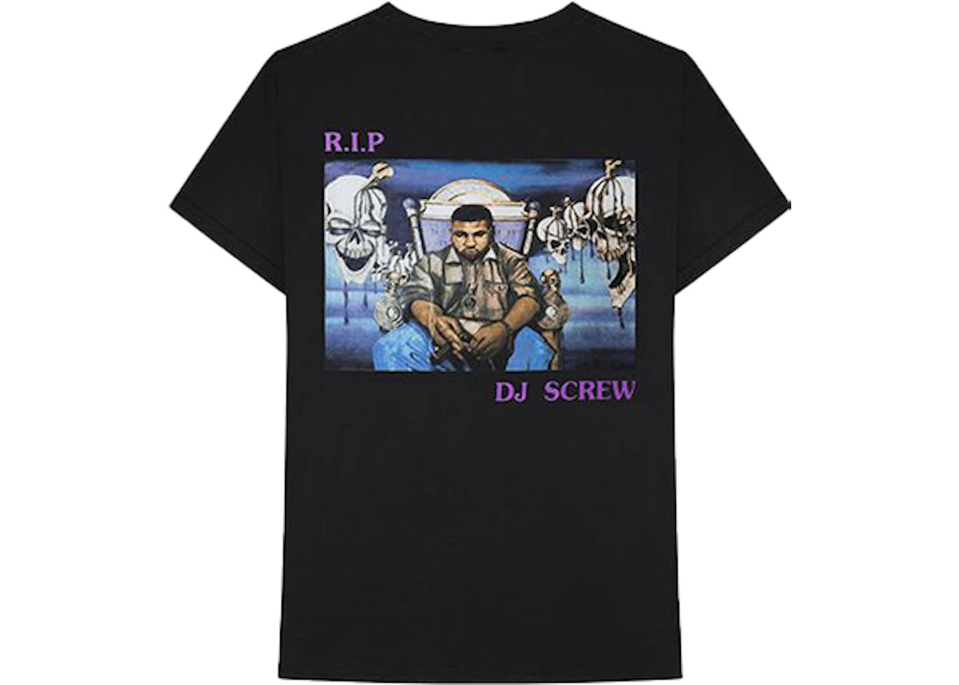 Travis Scott Astroworld RIP DJ Screw Tee Black