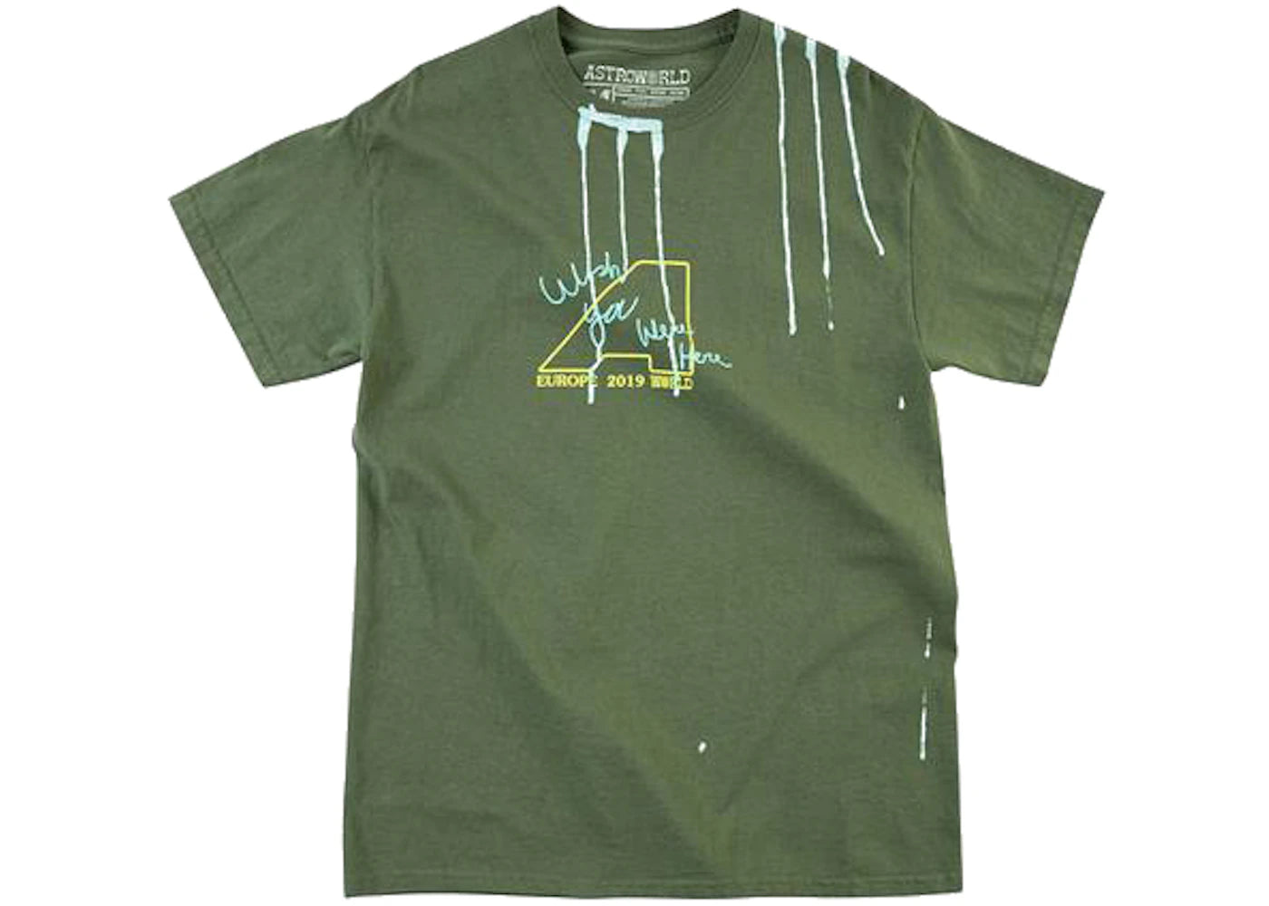 Travis Scott Astroworld Europe Exclusive T-Shirt Washed Green