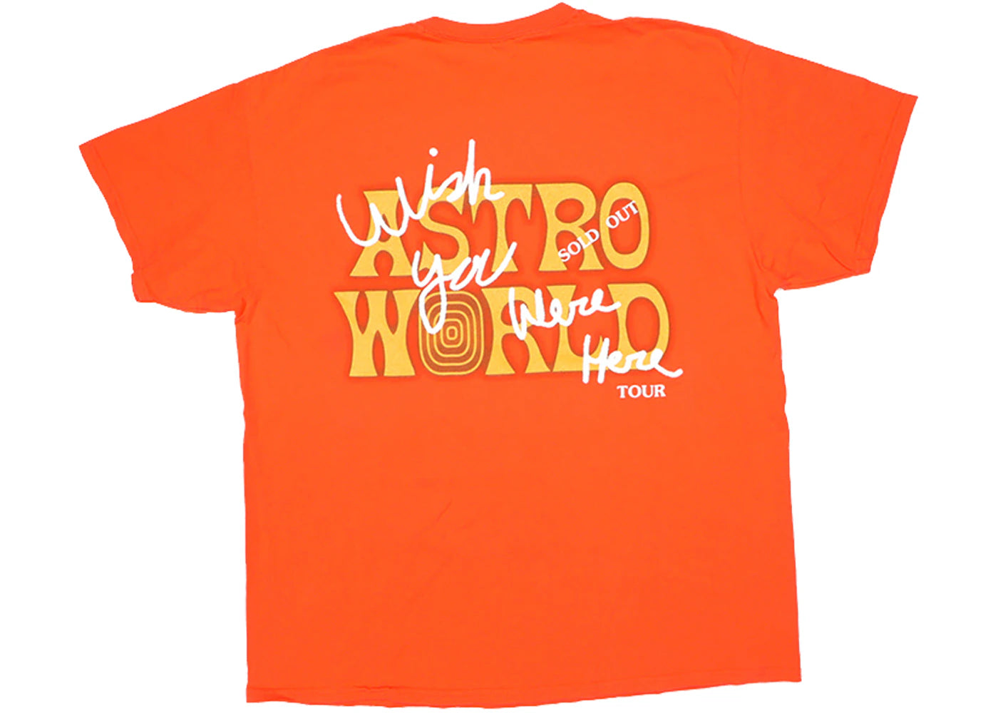 Travis Scott Astroworld Houston Exclusive T-shirt Orange
