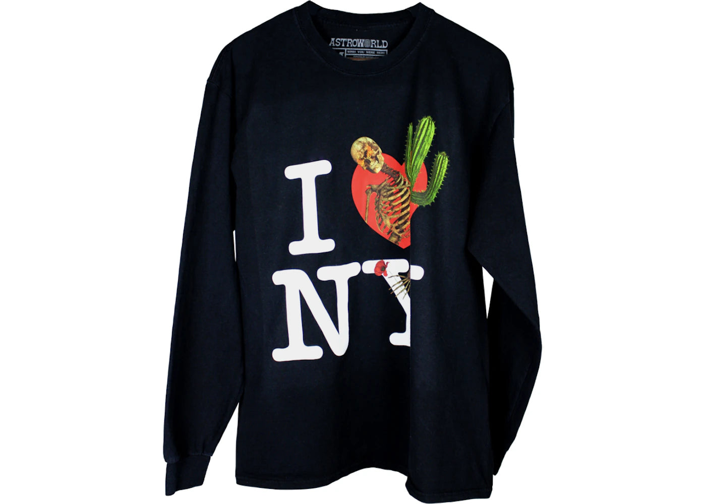 Travis Scott Astroworld I Love NY L/S Tee Black