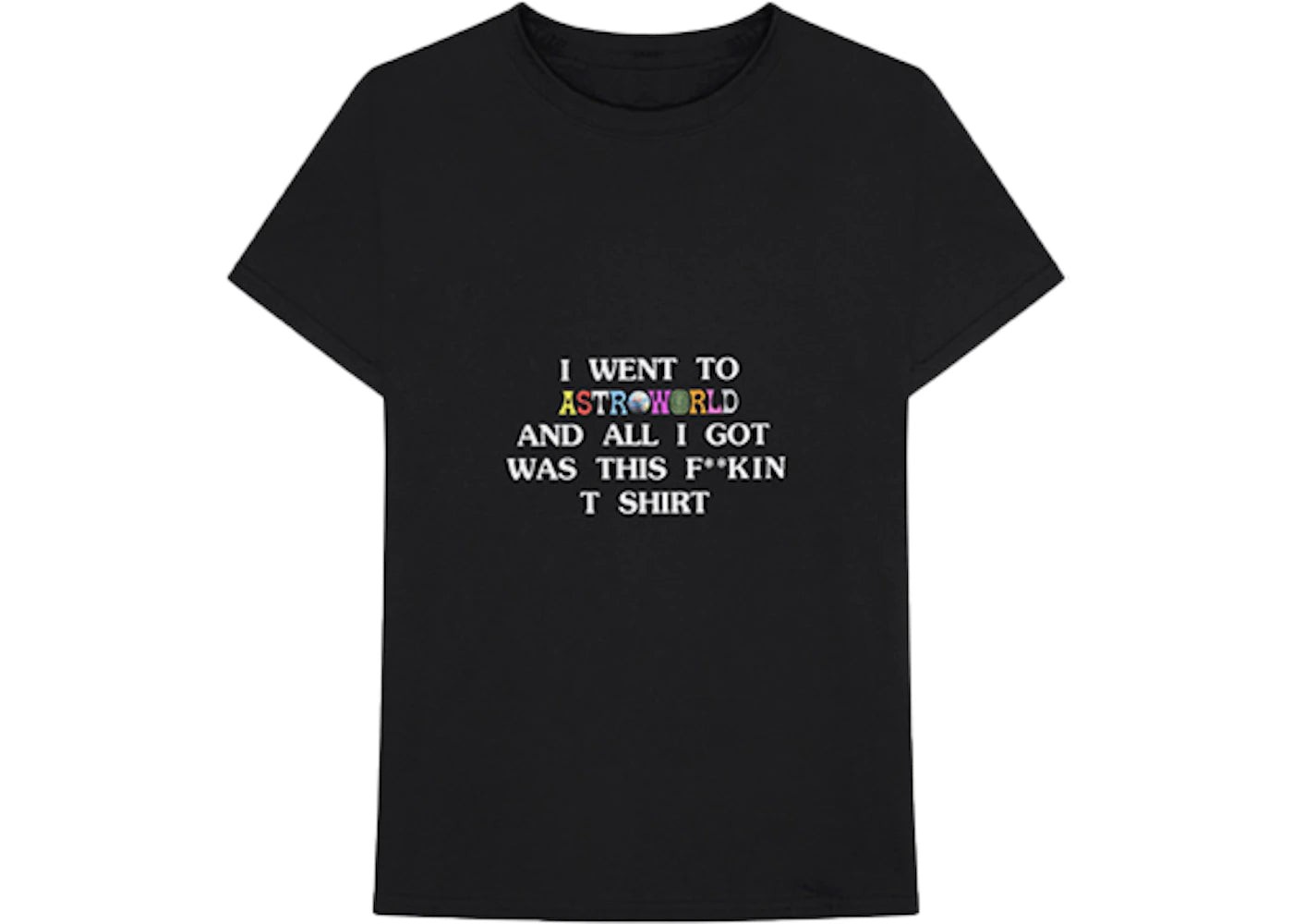 Travis Scott Astroworld I Went To Astroworld Tee Black