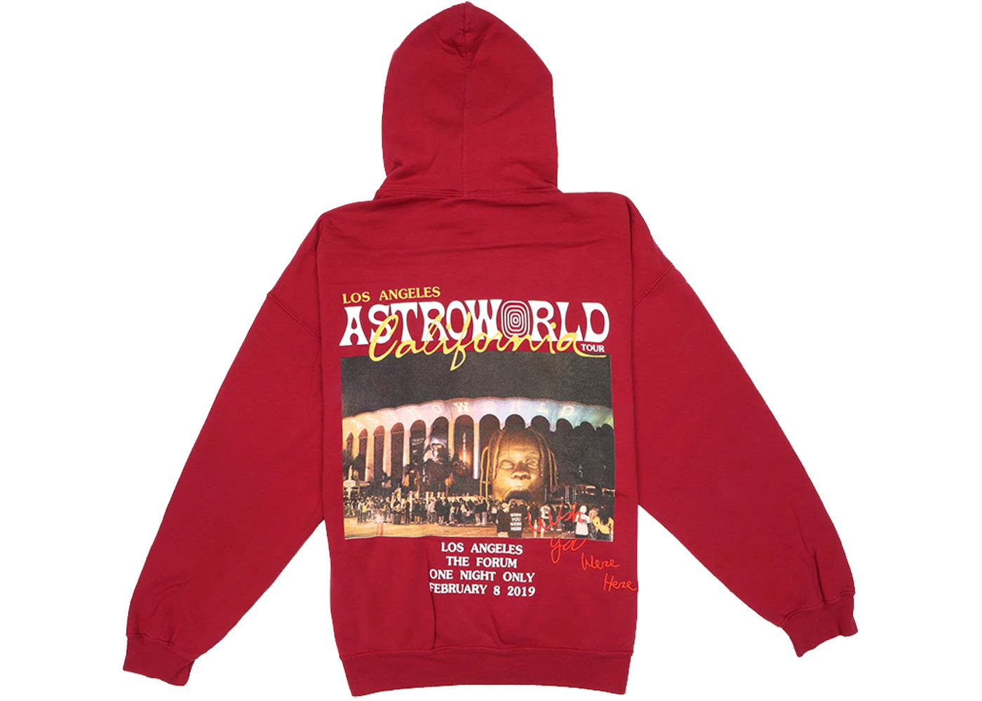 Travis Scott Astroworld LA Exclusive Hoodie Red