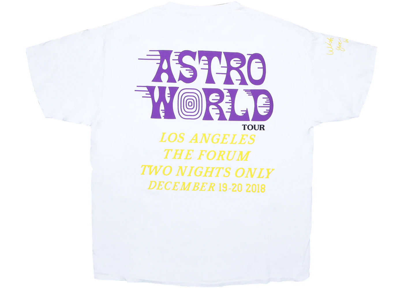 Travis Scott Astroworld LA Exclusive T-shirt White