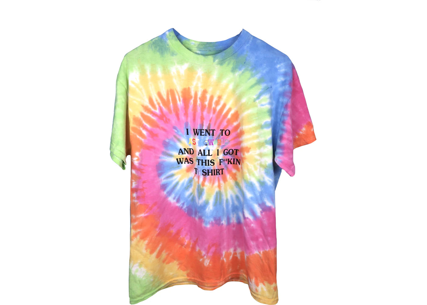 Travis Scott Astroworld Lollapalooza I Went To Astroworld Tee Tie Dye