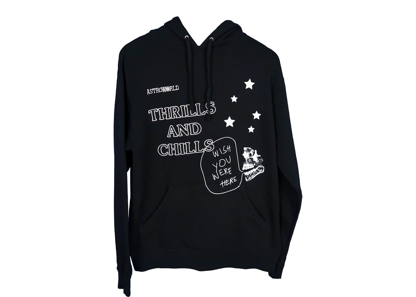 Travis Scott Astroworld Lollapalooza Thrills And Chills Hoodie Black