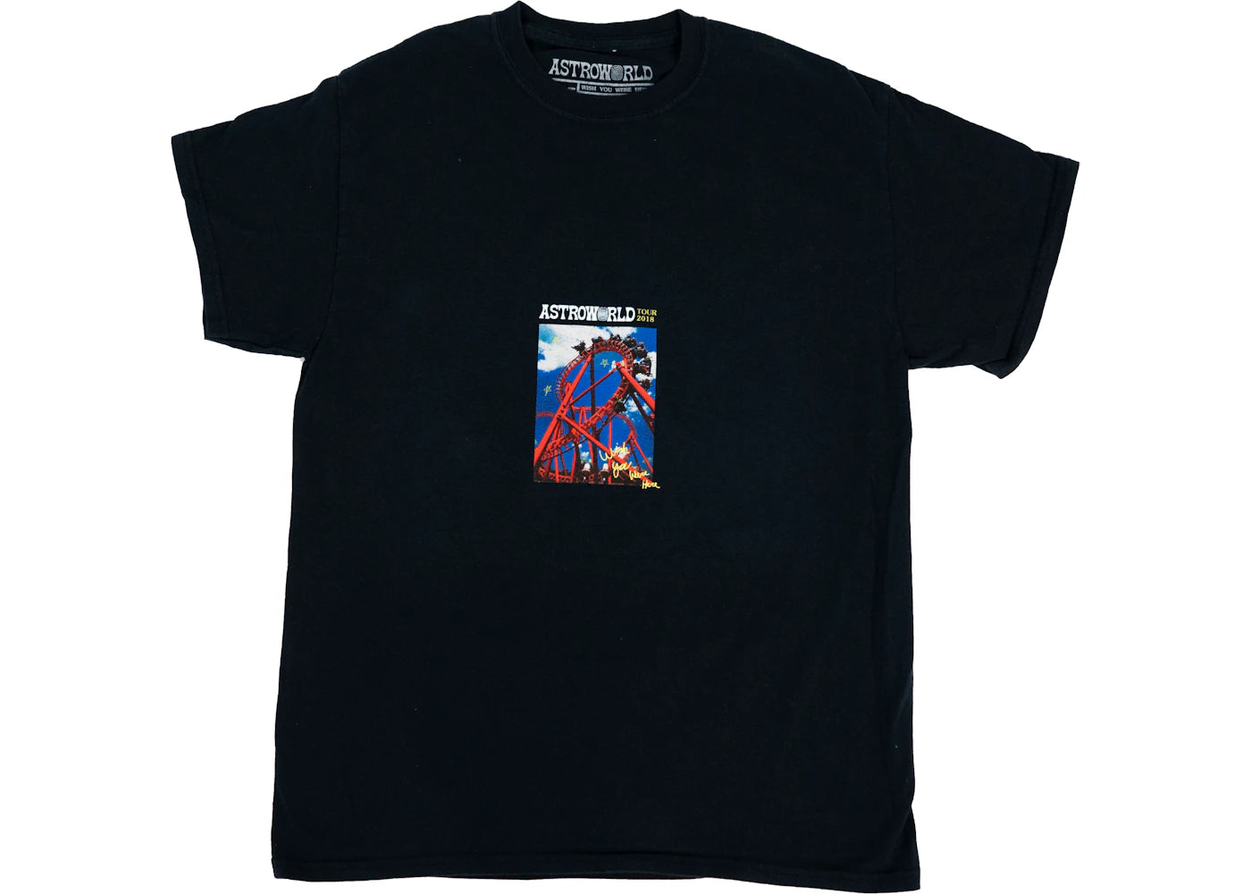 Travis Scott Astroworld Roller Coaster Tee Black