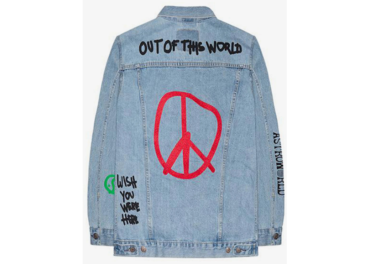 Travis Scott Astroworld Levis Denim Jacket Blue