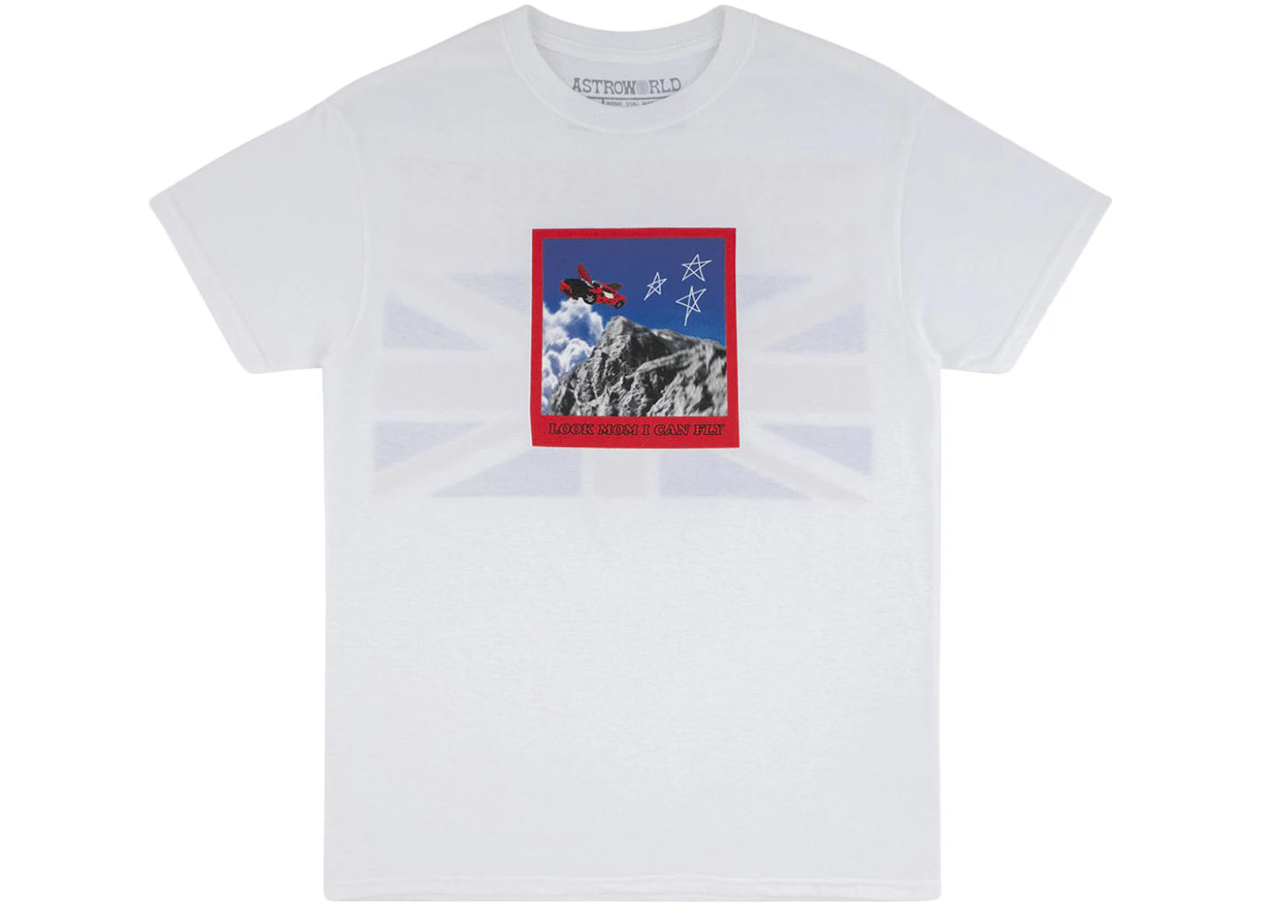 Travis Scott Astroworld Tour London Union Jack T-Shirt White