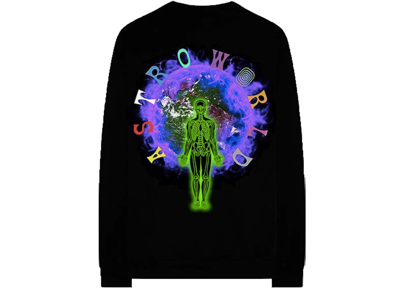 Travis Scott Astroworld Wish You Were Here L/S Tee Black