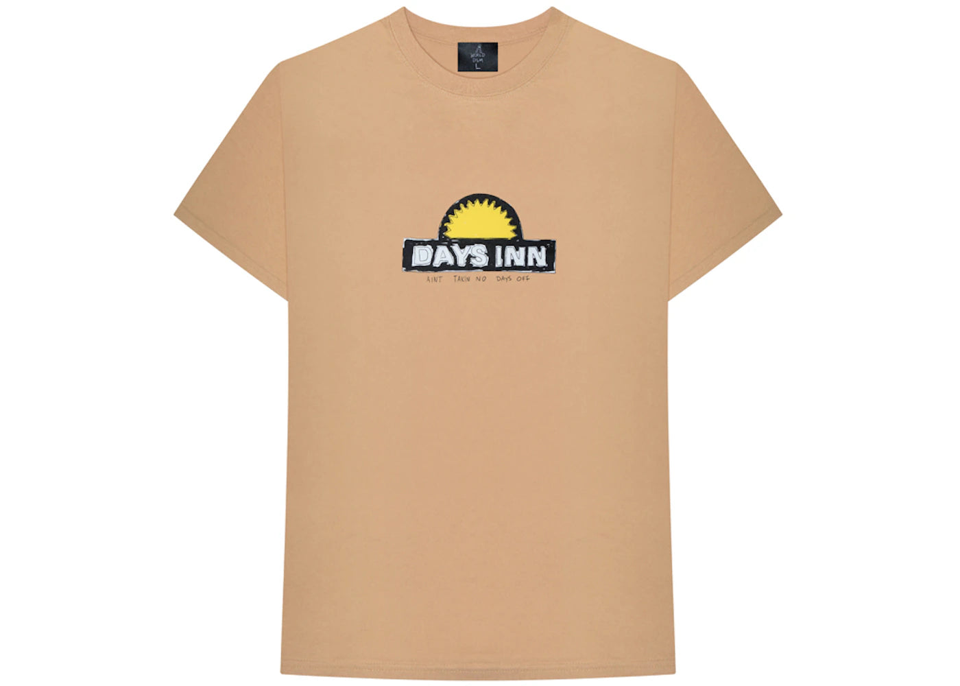 Travis Scott Astroworld X DSM NY Days Inn Tee Tan
