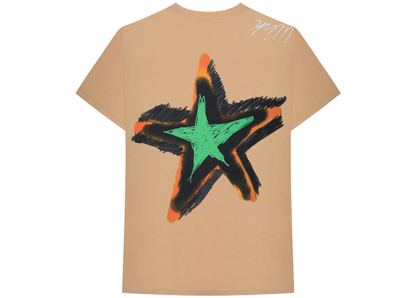 Travis Scott Astroworld X DSM NY Wish You Were Here Tee Tan