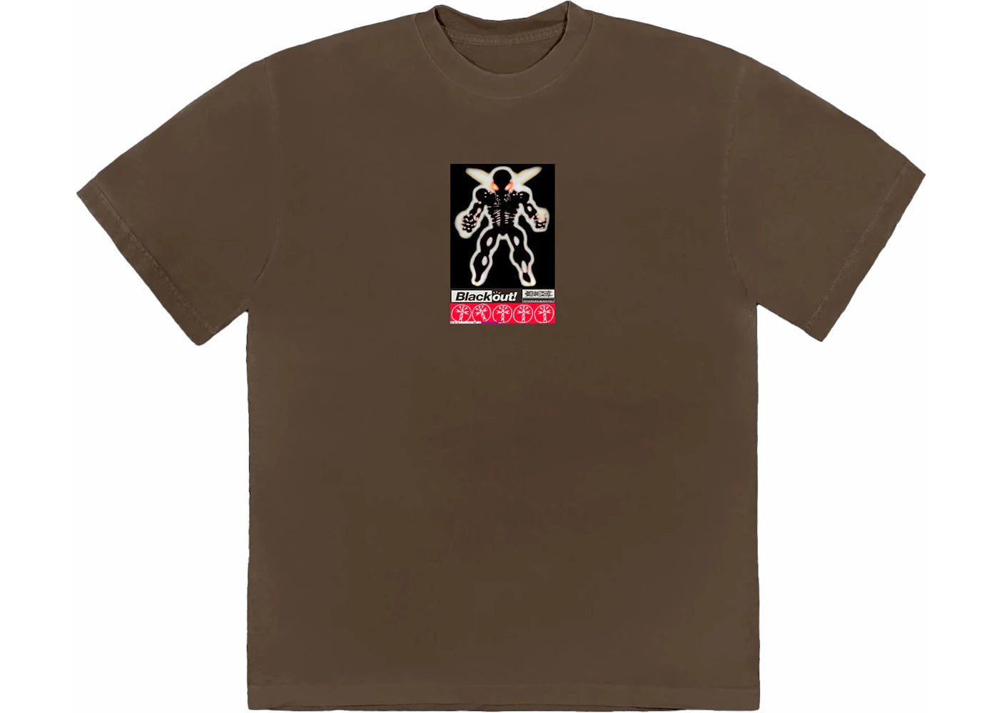 Travis Scott Blackout Tee Brown