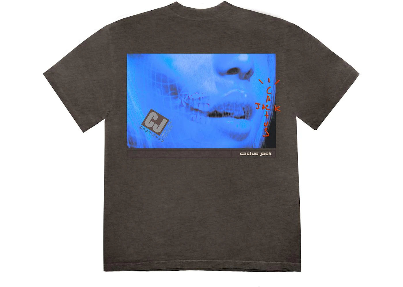 Travis Scott CJ Digital Girl T-shirt Pepper Brown