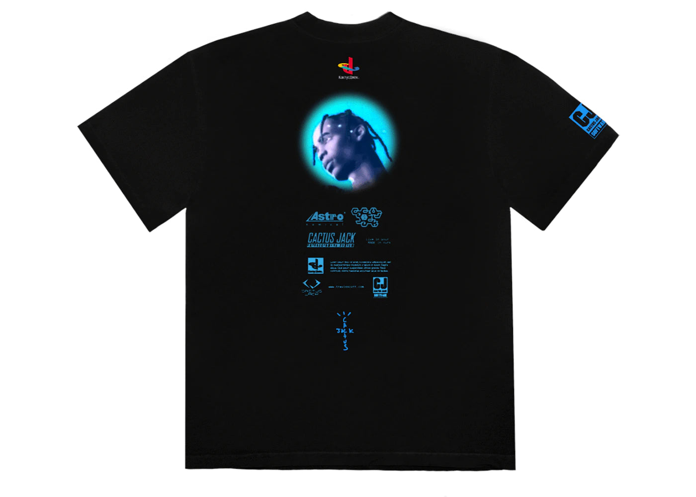 Travis Scott CJ Portal T-shirt Black