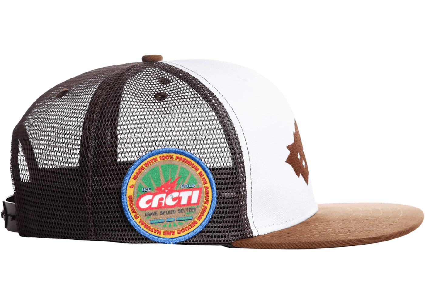 Travis Scott Cacti Heritage Seal Trucker Hat White/Black/Brown