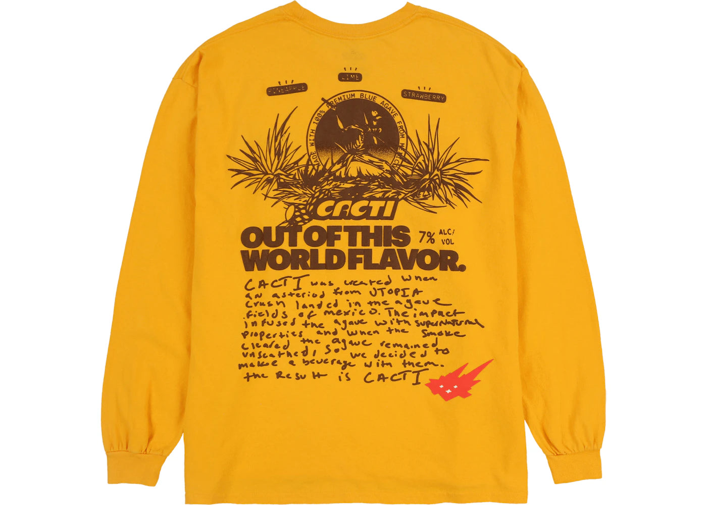 Travis Scott Cacti Mono Seal Heritage L/S Tee Gold