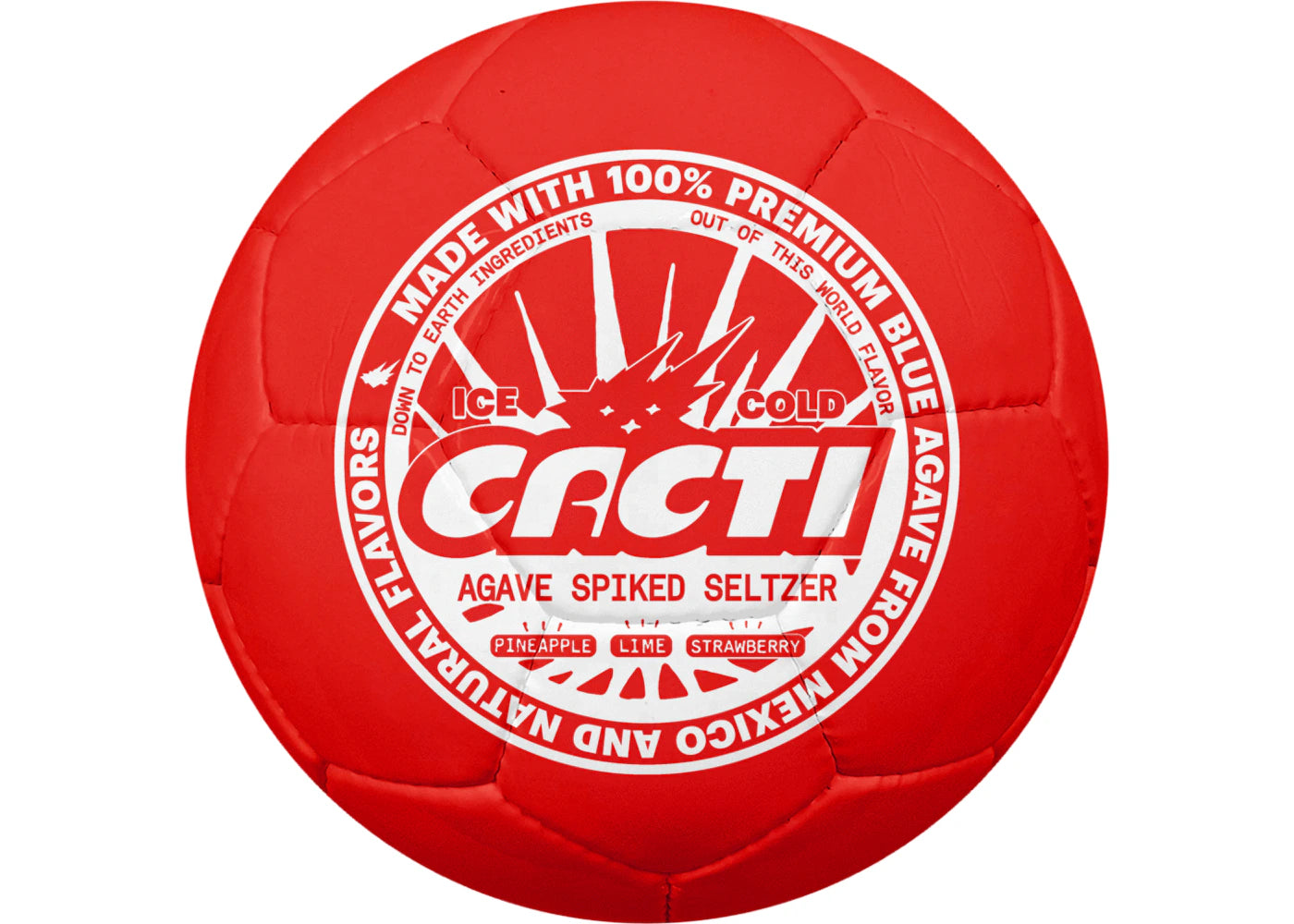 Travis Scott Cacti Seal Soccer Ball Red