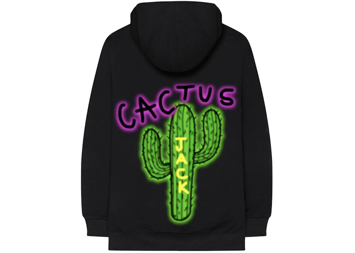 Travis Scott Cactus Jack Airbrush Hoodie Black