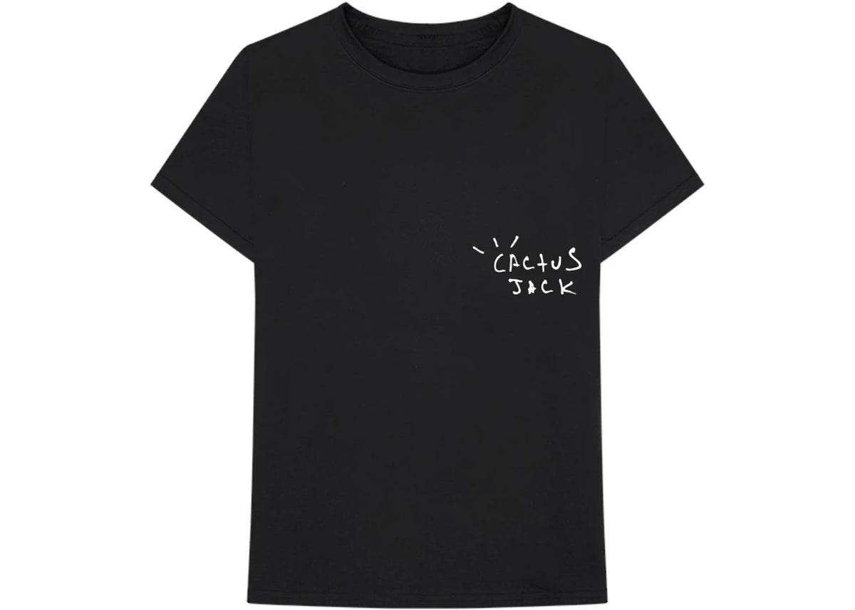 Travis Scott Cactus Jack Airbrush T-shirt Black