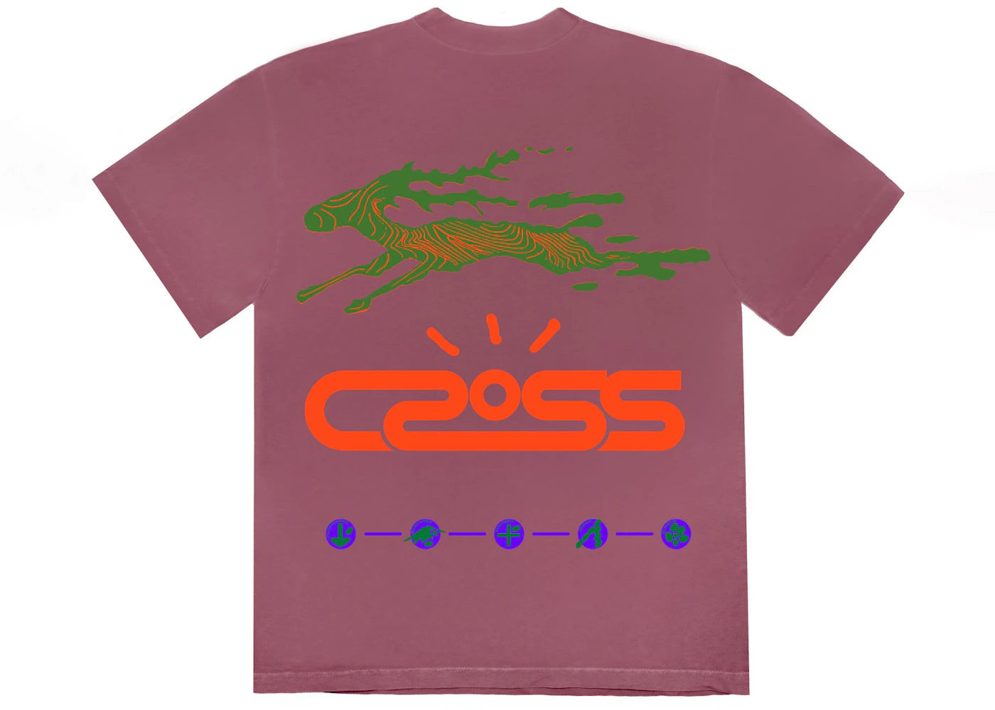 Travis Scott Cactus Jack Cross Tech Tee II Washed Purple