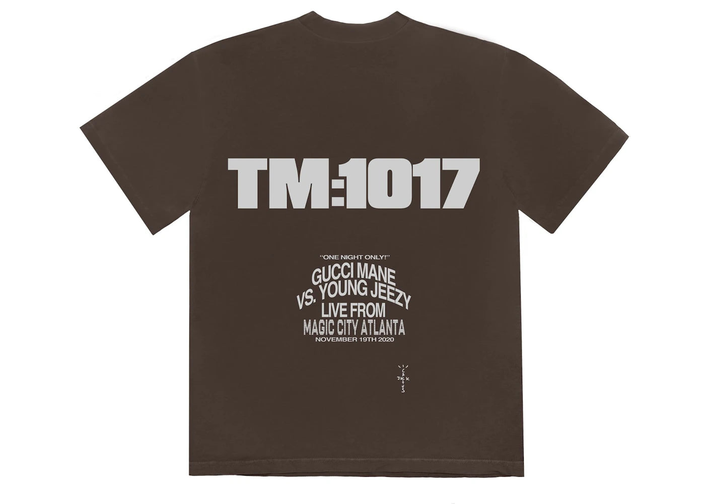 Travis Scott Cactus Jack For Verzuz TM:1017 T-shirt Brown