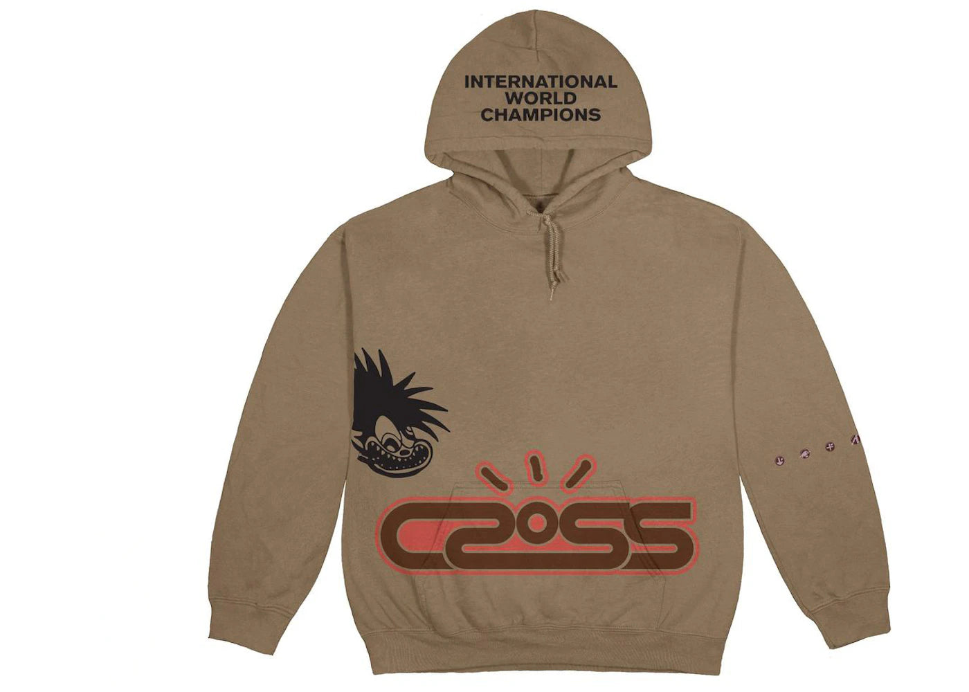 Travis Scott Cactus Jack Motor Sport Hoodie Dark Sand