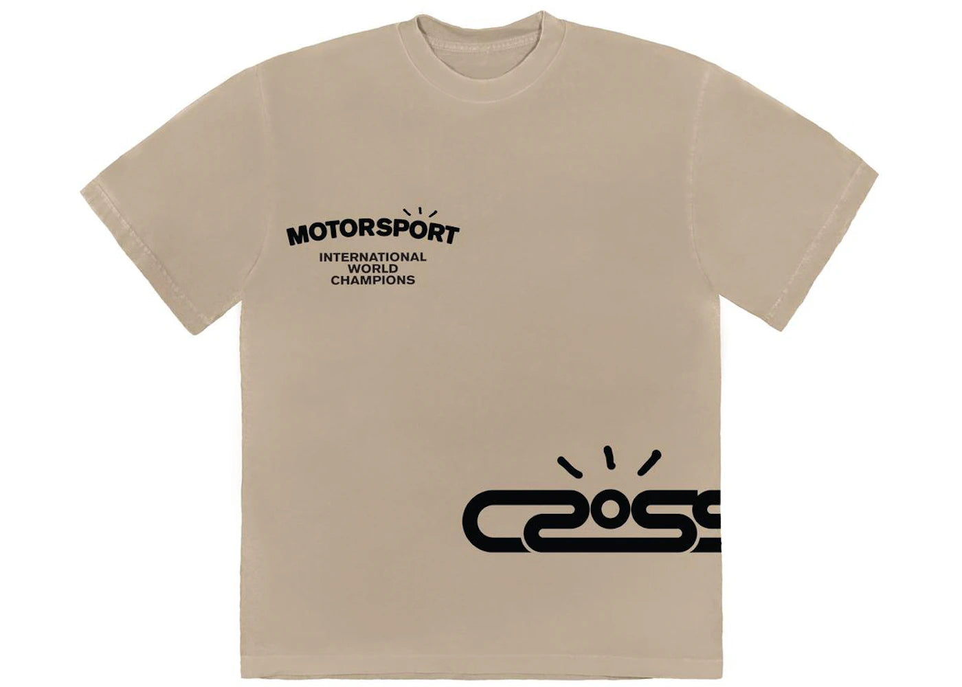 Travis Scott Cactus Jack Motor Sport Tee Tan