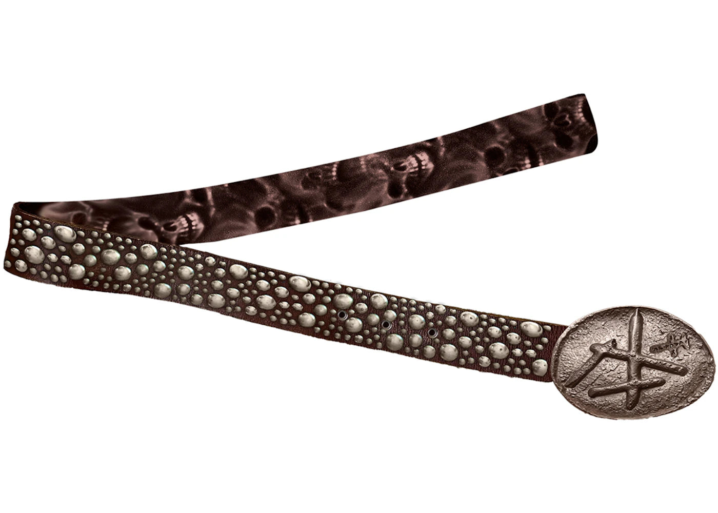 Travis Scott Cactus Jack Studded Belt Brown