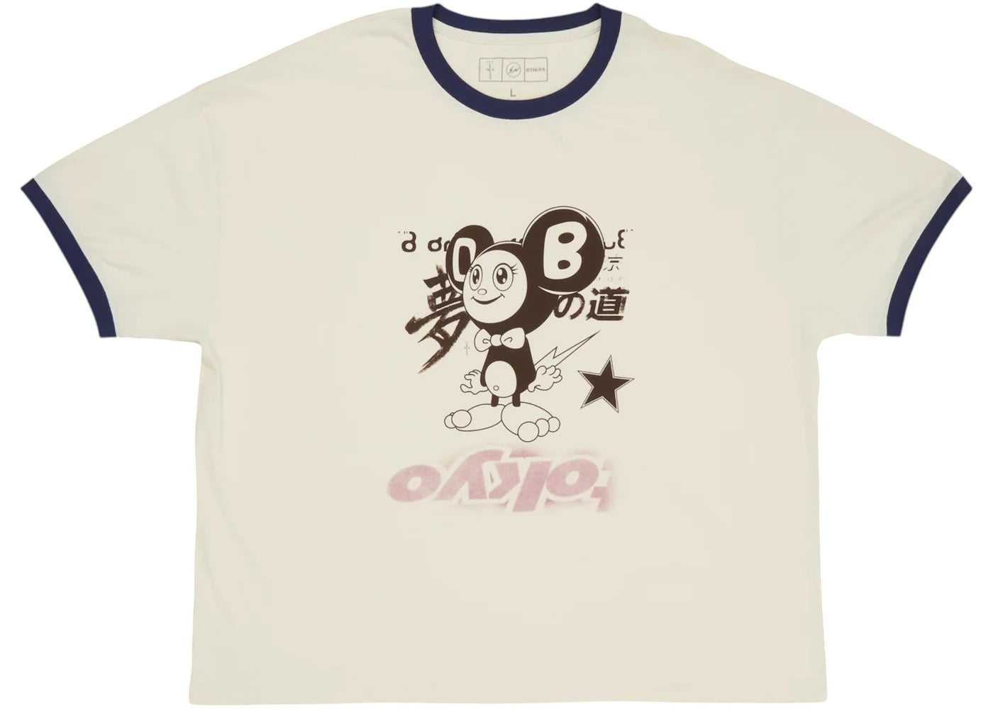 Travis Scott Cactus Jack x Fragment x Takashi Murakami Tokyo Ringer Tee Multicolor