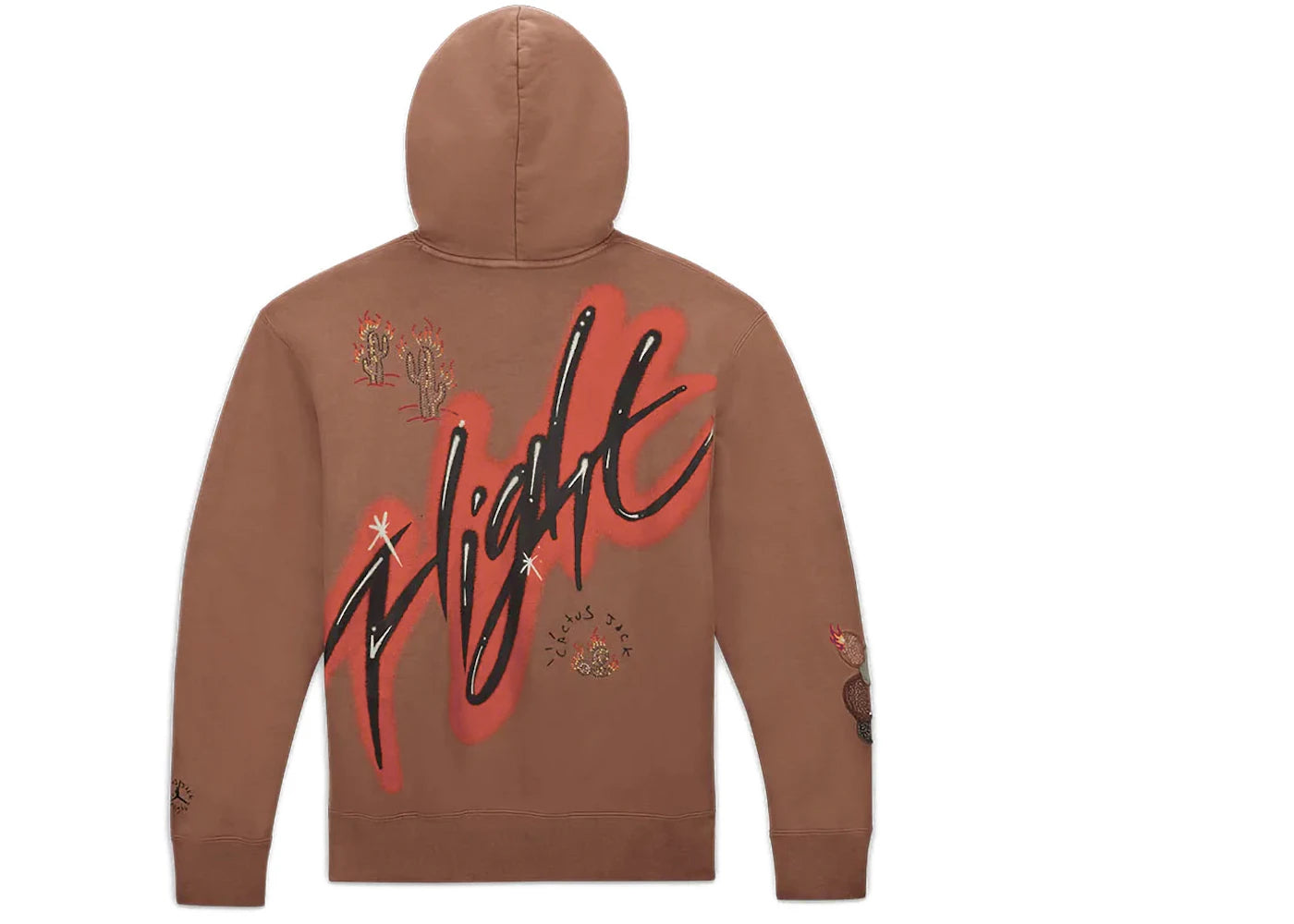 Travis Scott x Jordan Flight Graphic Hoodie (Asia Sizing) Archaeo Brown