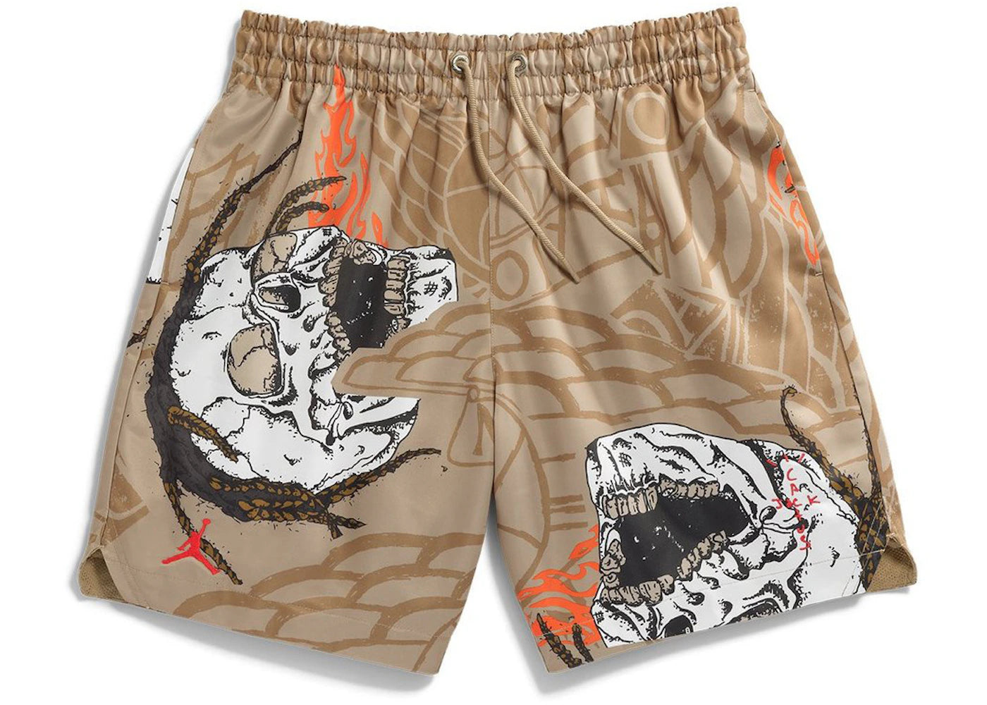 Travis Scott Cactus Jack x Jordan Pool Short Khaki
