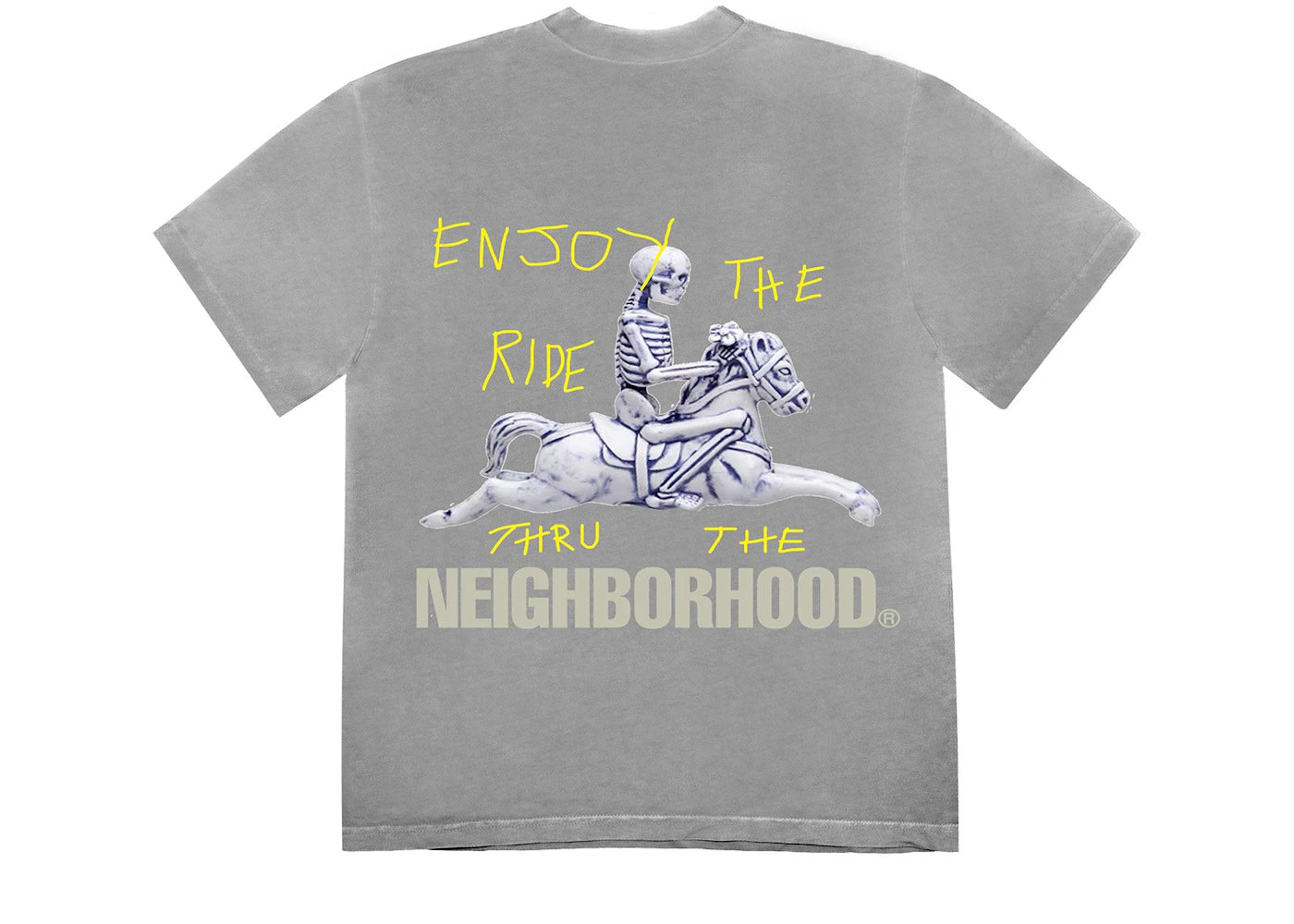 Travis Scott Cactus Jack x Neighborhood Carousel T-shirt Grey