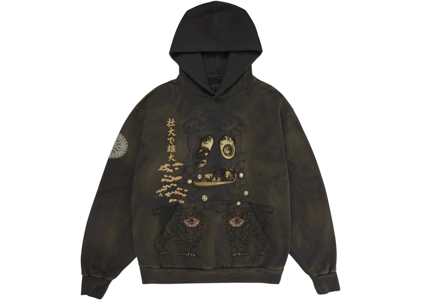 Travis Scott Cactus Jack x Takashi Murakami Hollow Hoodie Brown